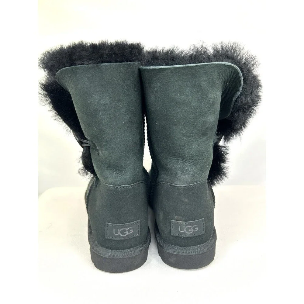 UGG 1016226 Women's Bailey Button II Winter Black Boot Size 10